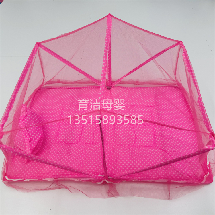 婴儿蚊帐罩 床上宝宝可折叠蚊帐便携式牢固方形蒙古包 儿童防蚊帐