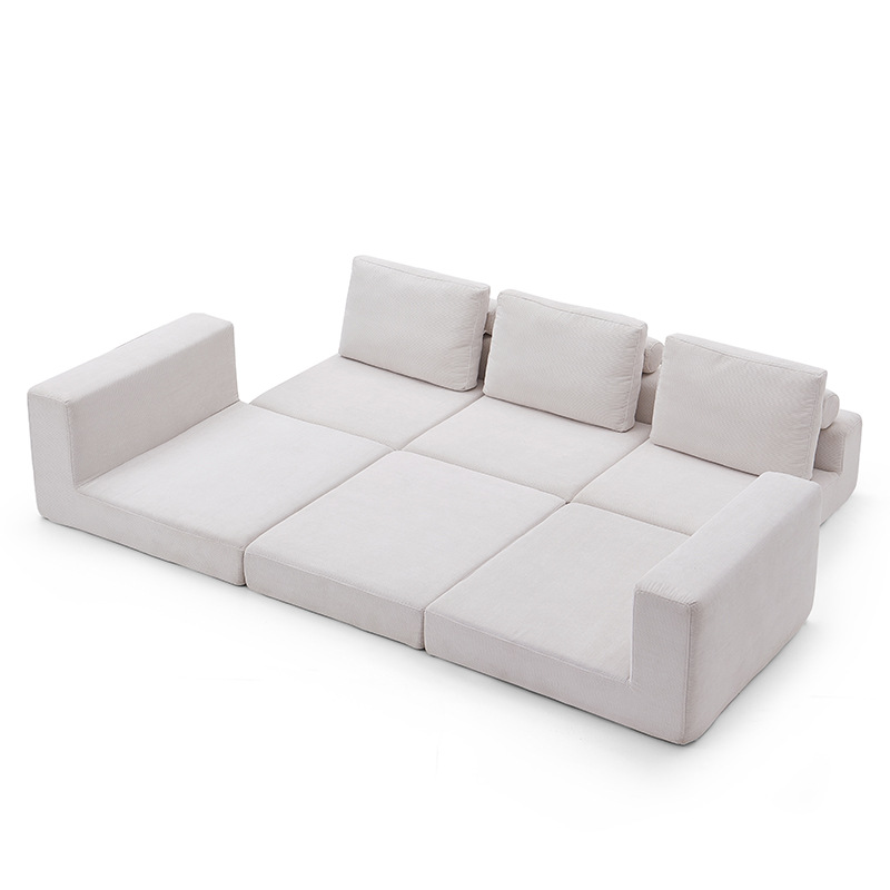 Factory-customized vacuum compression sofa, foldable multi-functional sitting and lying small-sized sofa, all-sponge sofa Specification image
