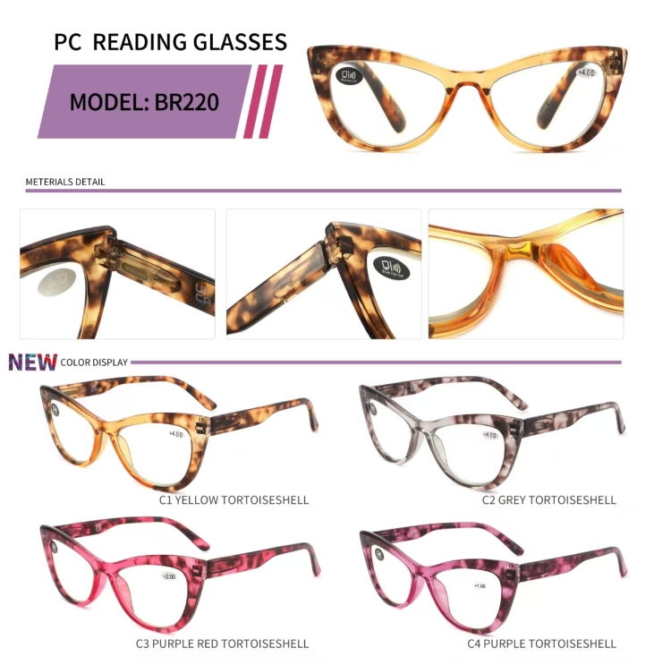 欧美时尚防蓝光老花眼镜 护眼透光可调节镜框