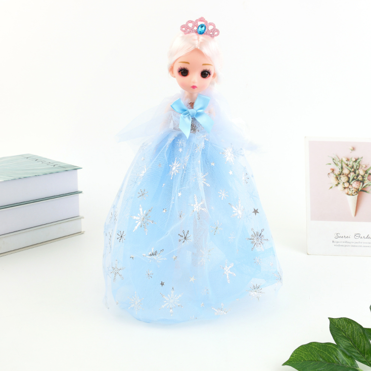 30 cm doll princess set, girl's little Barbie doll, children's girl toy, multi-joint bow dress Specification image