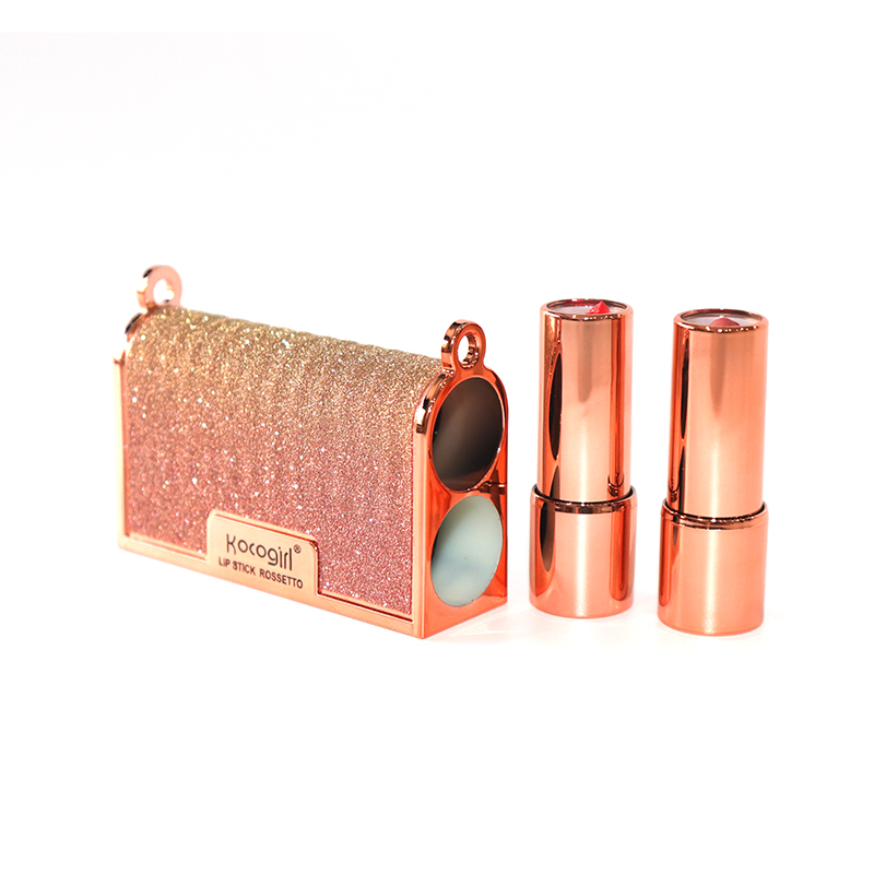 Matte lipstick set 2 color with golden chain bag custom press release, waterproof and long-lasting lipstick - 2