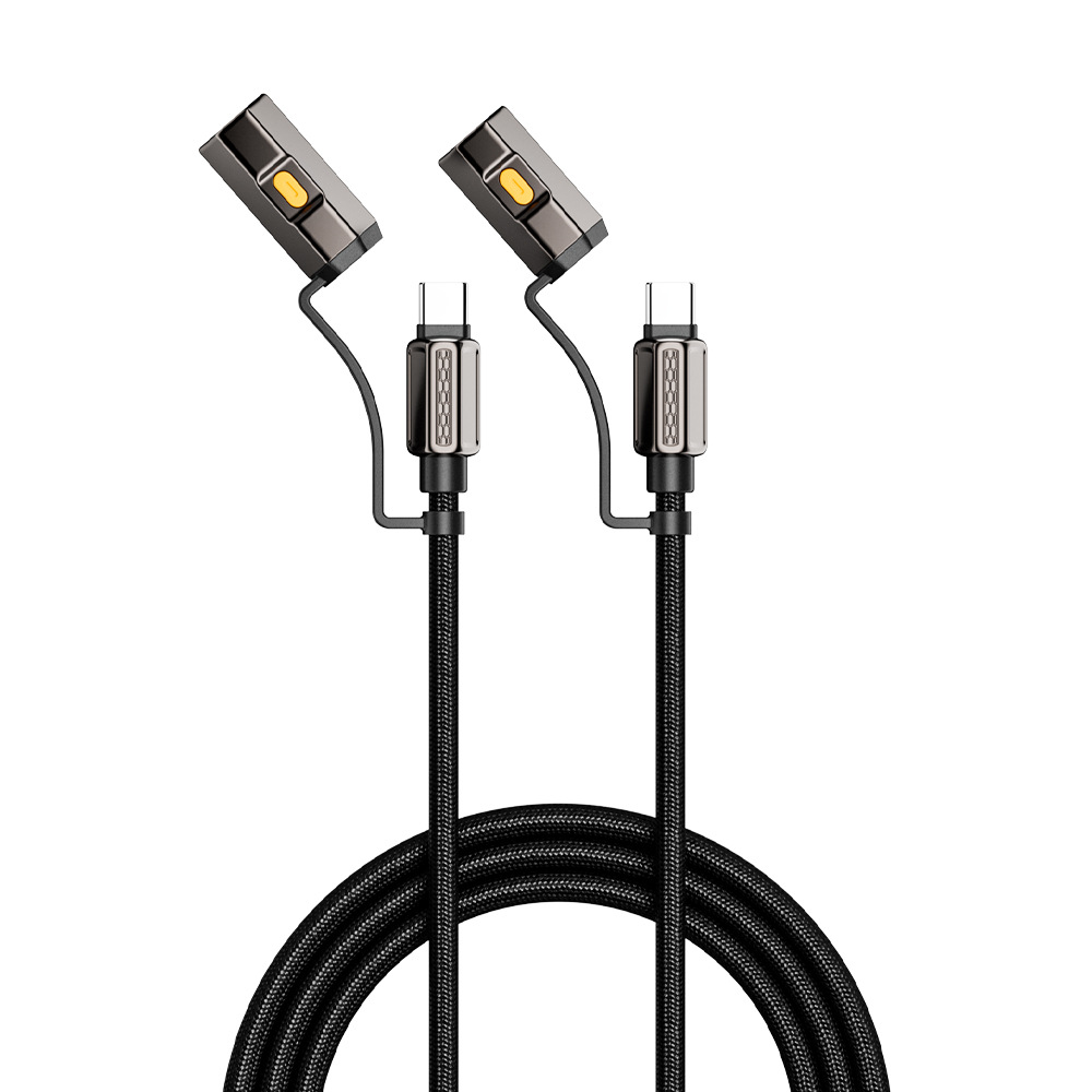 240w four-in-one flashlight ignition multi-functional data cable, suitable for iPhone 17 and Huawei Specification image