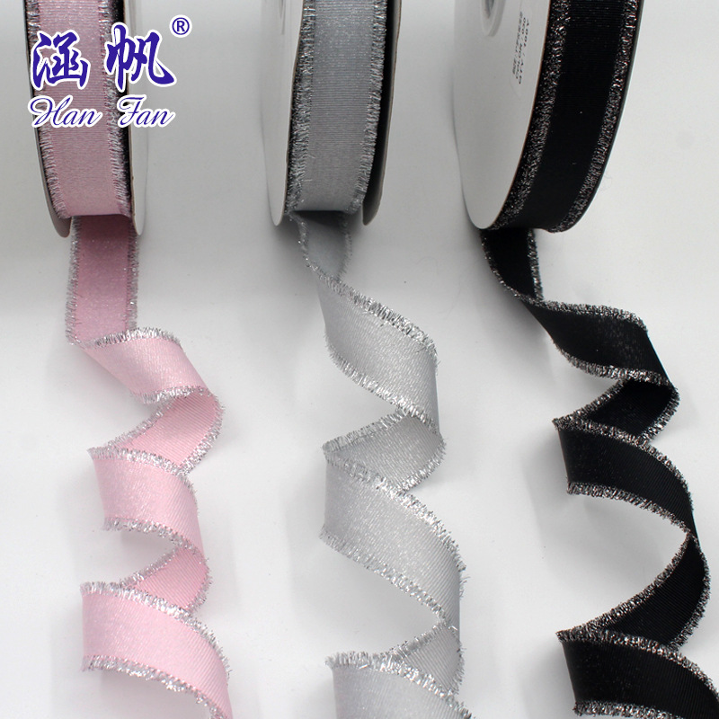 1.5-3.5CM wide multi-color ribbed colored box with gift decoration, direct sales from the clothing manufacturer details Picture