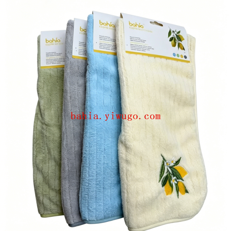 35*70cm rayas toallas de limpieza toallas de limón bordado sala de estar dormitorio salón de té toallas de limpieza absorbentes