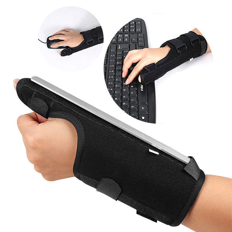 Thumb fixation band, thumb fracture fixation splint brace, thumb joint auxiliary correction protective cover
