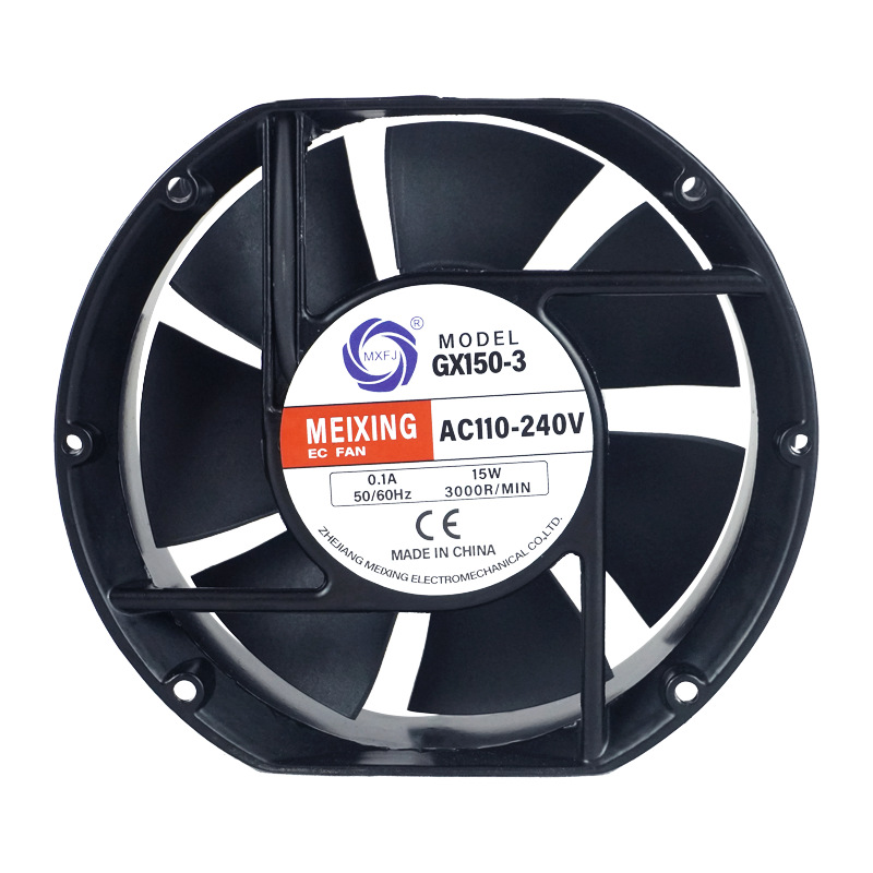 GX150-3EC DC variable frequency 110-240V ball bearing axial flow fan cooling fan details Picture