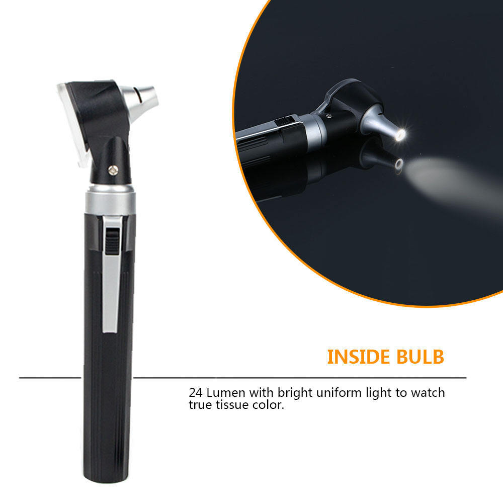 Medical otoscope, electrooscope, otoscope, medical device, otoscope set, English packaging full figure