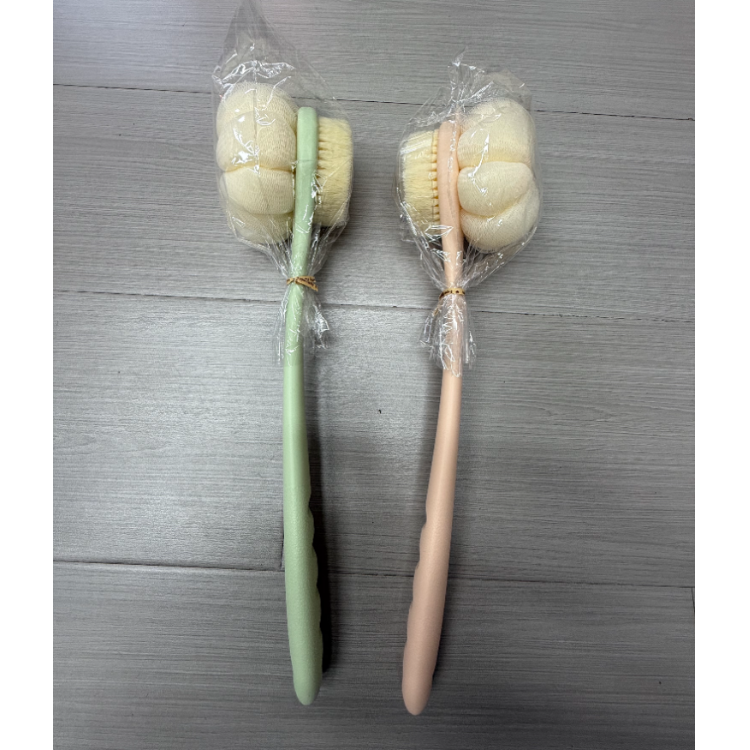 长柄搓澡双面软毛硅胶洗澡刷身体清洁浴刷擦背搓背神器大号浴刷