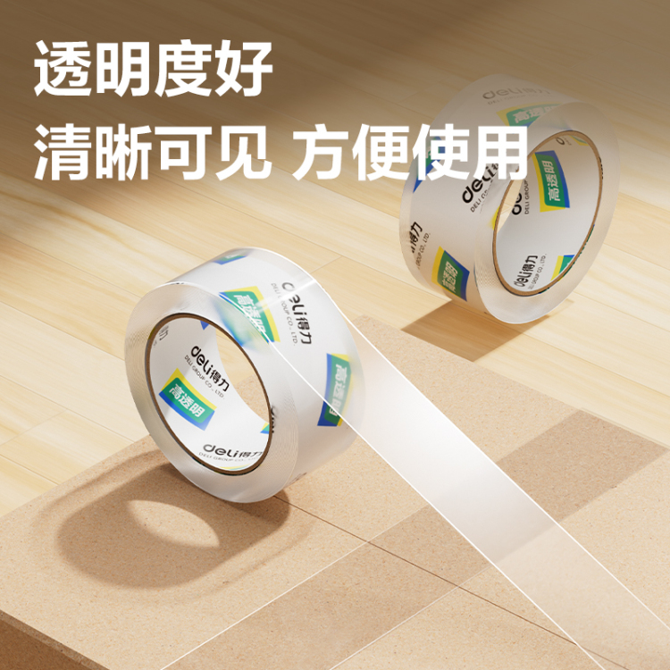 (6 rollos/tambor) papelería de oficina de alta viscosidad 48mm ancho cinta de cierre transparente Specification image