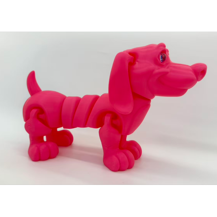21*11cm3D打印腊肠小狗玩具模型可动创意玩具产品图