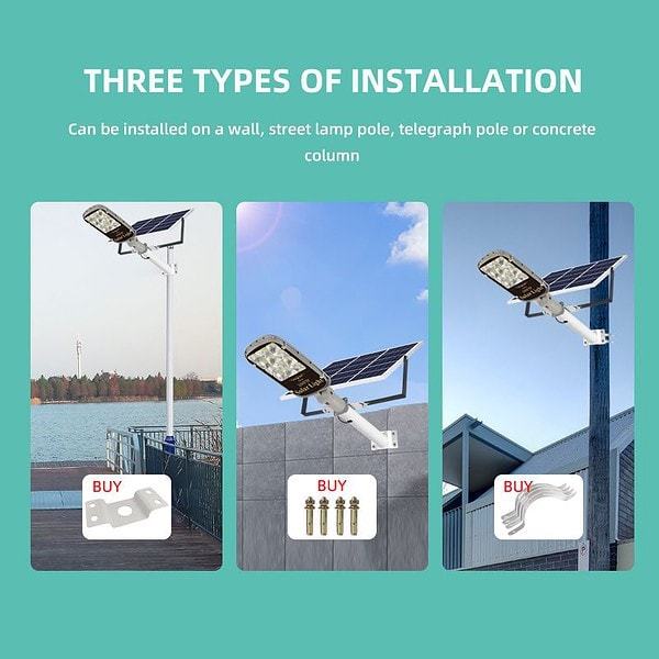 AIBUCUO Jubo Solar street lamp Engineering Lighting Garden lamp LED high-power solar waterproof street lamp Application Scenario