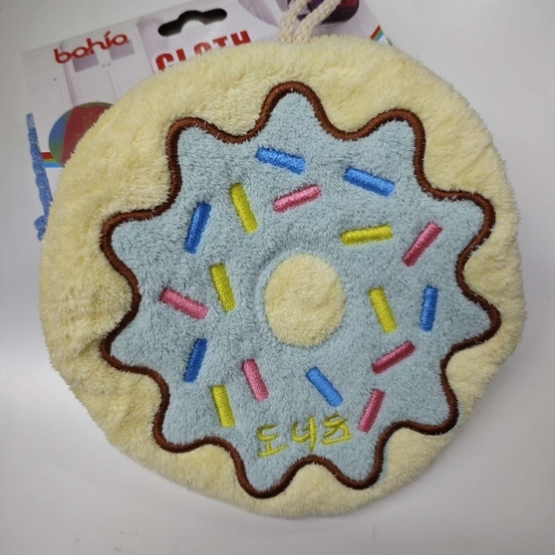 Thickened double-layer hanging cute pet Shanrong Lake hand towel details Picture