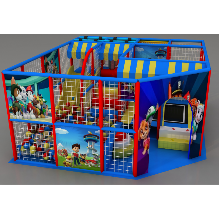 Niños indoor & outdoor naught fort trampolín slide combinado equipo de diversión personalizado details Picture