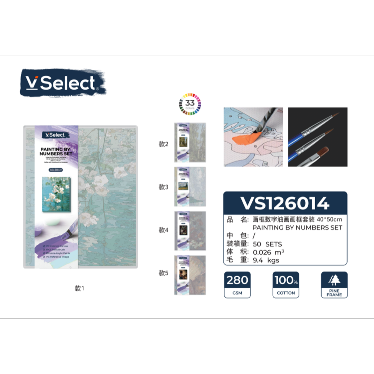 VSelect Framed Digital Oil Painting Set for DIY filling, coloring and decorative paintings Application Scenario