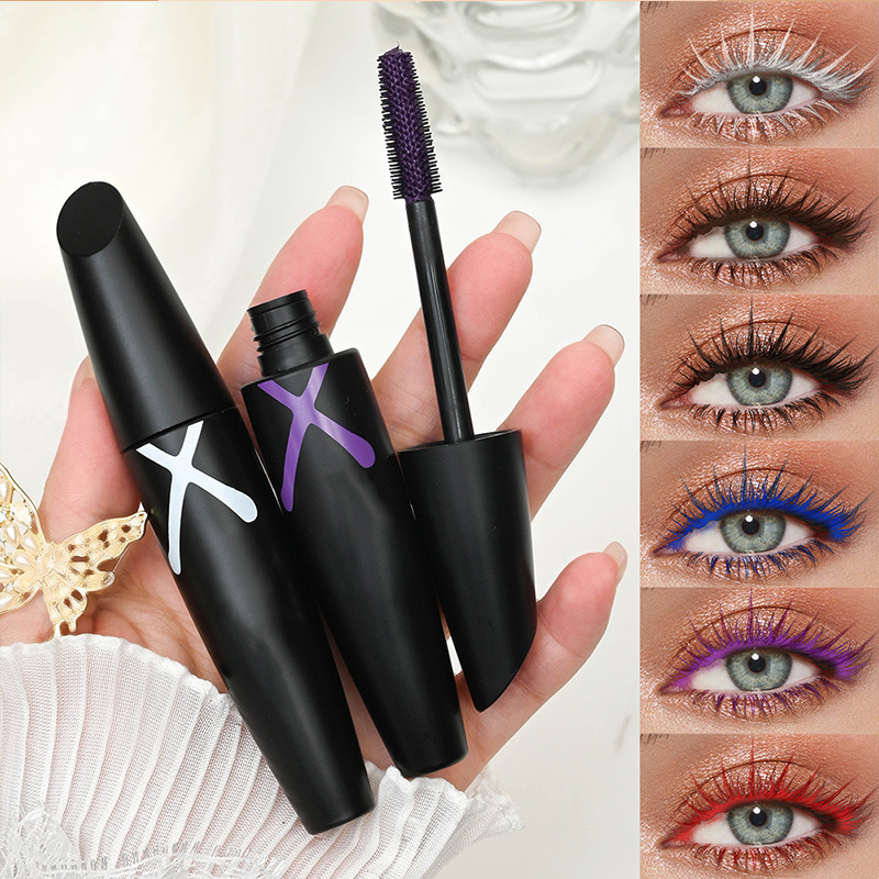 Small-batch customized OEM/ODM high-quality six-color vegan waterproof mascara, 24-hour long-lasting anti-smudage and easy to remove makeup details Picture