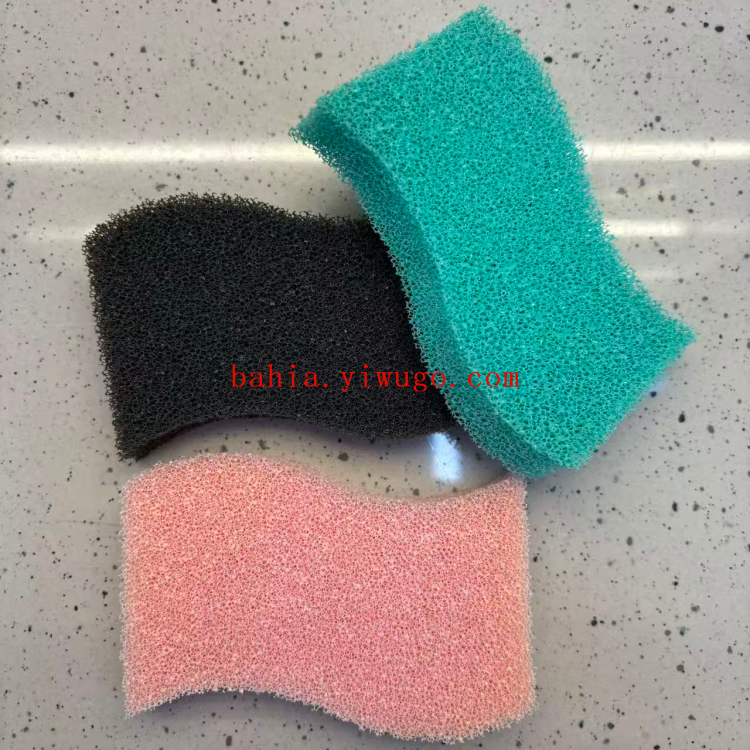Silicone sponge cleaning cloth for kitchen cleaning, dishwashing cloth for cleaning and stain removal, multi-functional scouring pad bahia Item Picture