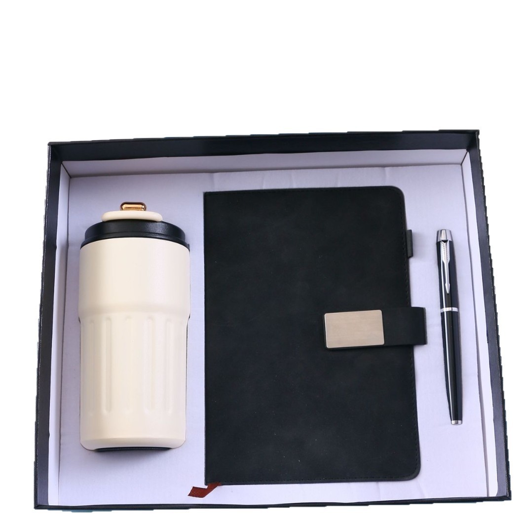 Teachers' Day Gift Set: Three-piece Business notebook set, Low-key Office water Cup and pen Business Gift set Application Scenario