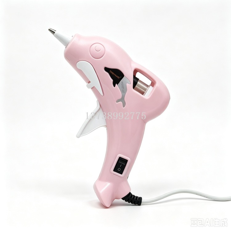 20W dolphin-shaped hot melt glue gun, handcrafted jewelry model repair, household hot melt glue gun 20W dolphin-shaped hot melt glue gun, handcrafted jewelry model repair, household hot melt glue gun