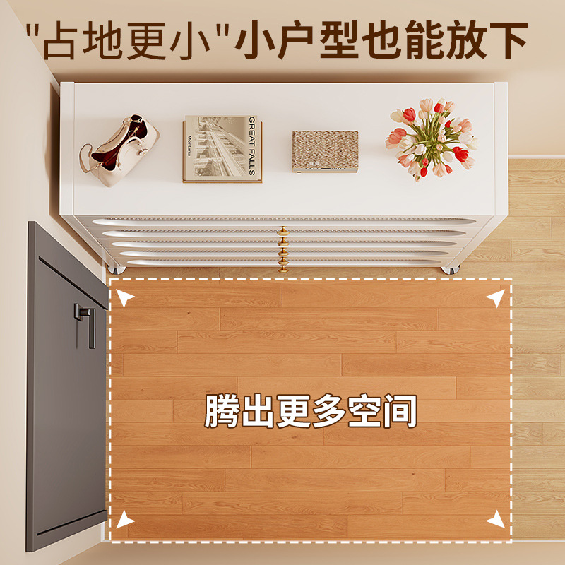 Steel shoe storage cabinets, household shoe cabinets, storage cabinets, large-capacity entrance foyer cabinets, multi-layer drawer cabinets Application Scenario