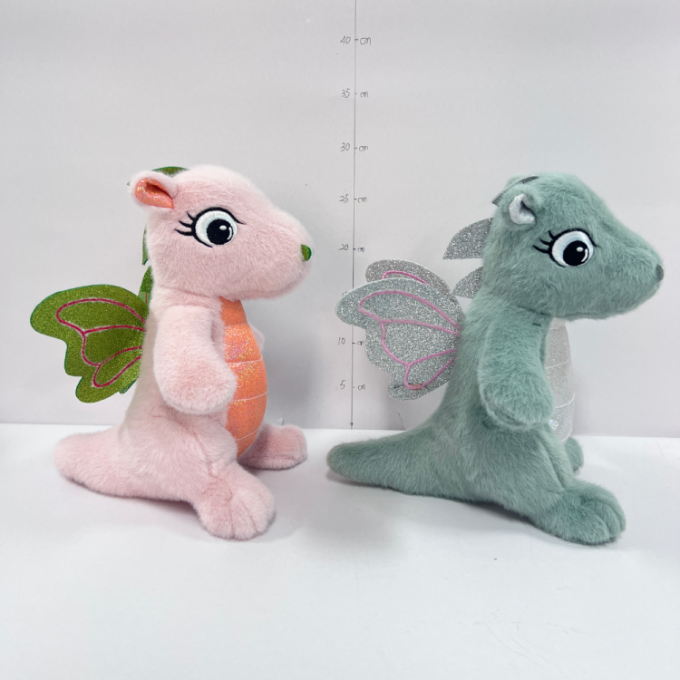 外贸新款爆款喷火龙翼龙飞天恐龙公仔可爱大眼恐龙毛绒玩具