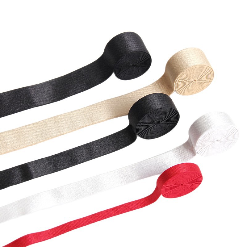Black and white polyester matte smooth shoulder straps, beautiful back clothing accessories, waist and head ornaments, elastic bands, children's clothes, multi-purpose