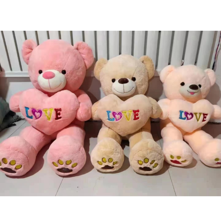 South American, Russian, European and American foreign trade best-selling stuffed bear plush toys, station version big bear dolls, children's gifts