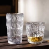 Glass cups, water cups, ins style, summer personality, glacier pattern creative water cups, Japanese hammer pattern cups, whisky wine glasses details Picture