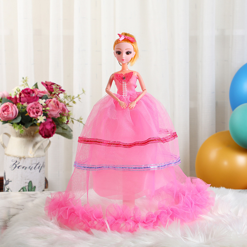 Wholesale of toy girls from street stalls, Barbie dolls 42cm blonde wedding dresses, princess children's gifts Specification image