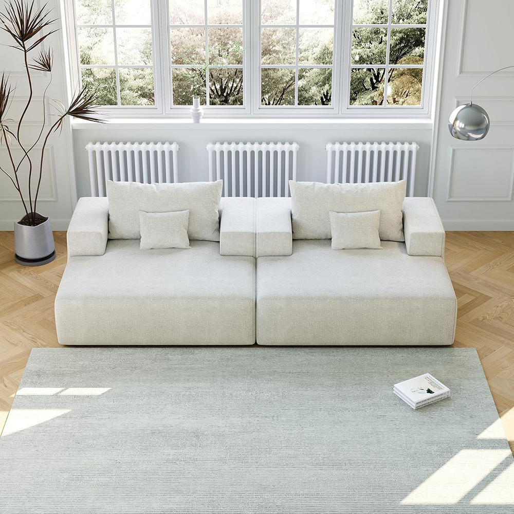 Cross-border compressed sponge sofa, high-density rebound modular sofa, lying home, living room casual single sofa Specification image