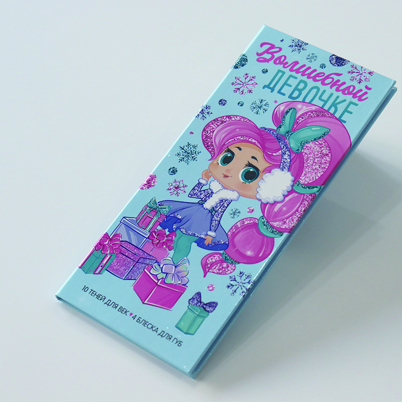 Small-batch customized OEM/ODM factory high-quality lip and eyeshadow palette, built-in eyeshadow brush, powder-based formula safe and non-irritating Specification image