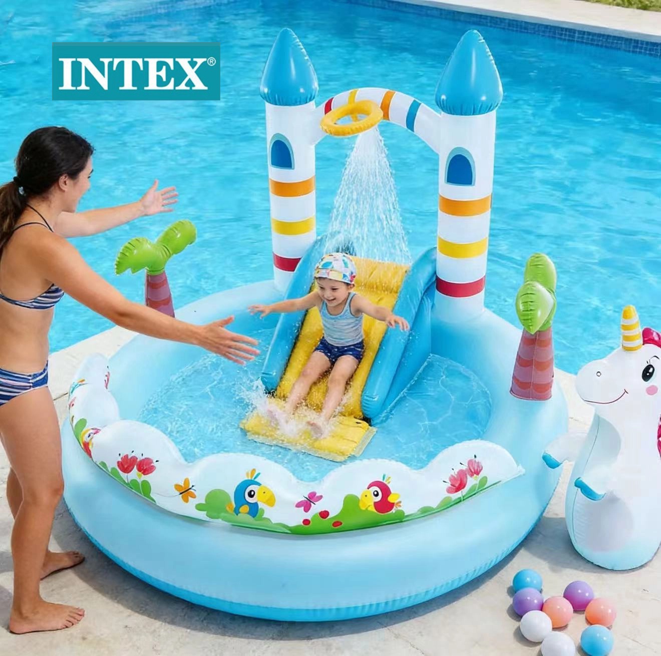 儿童充气蹦床/充气玩具/充气小城堡/充气堡/圣诞充气细节图