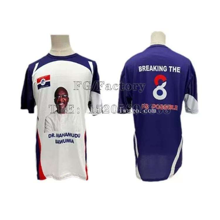 Customized cross-border presidential campaign uniforms and pure polyester election advertising shirts create a professional election image full figure