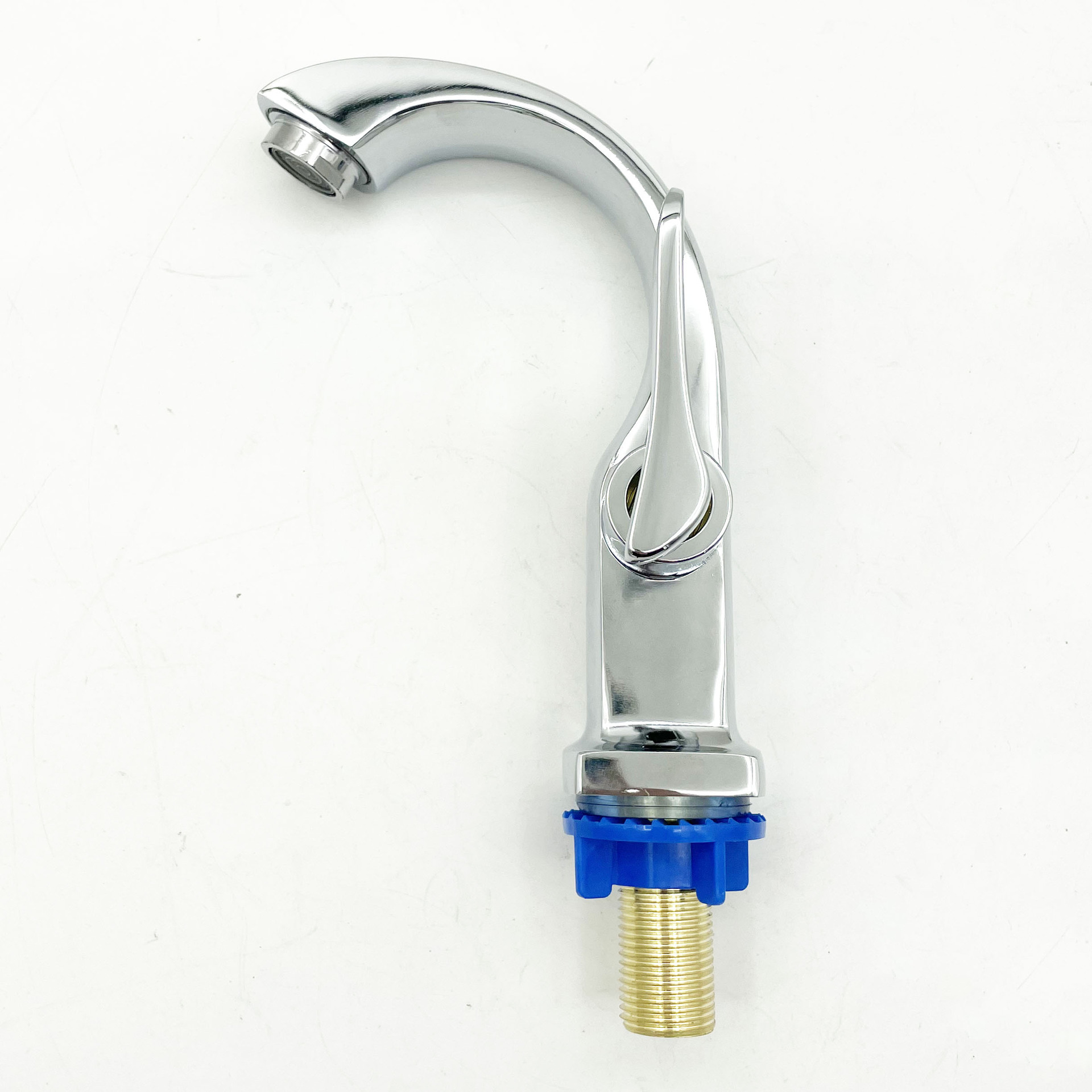 锌合金月弯龙头厂家直销单冷面盆水龙头通用单冷洗脸盆龙头