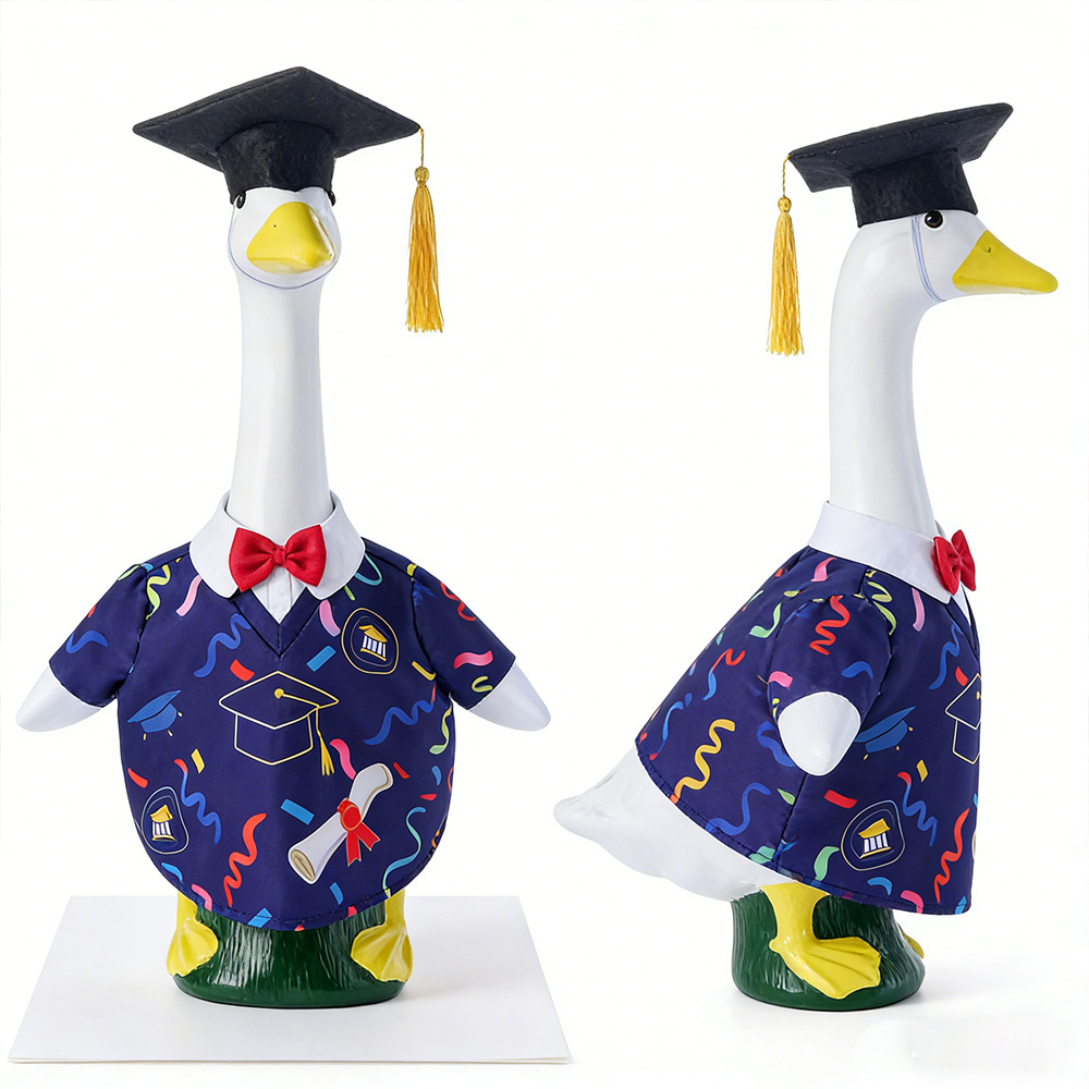 2026 New graduation Season porch goose clothing, interesting bachelor's gown, hat set, goose clothing manufacturer cross-border wholesale details Picture