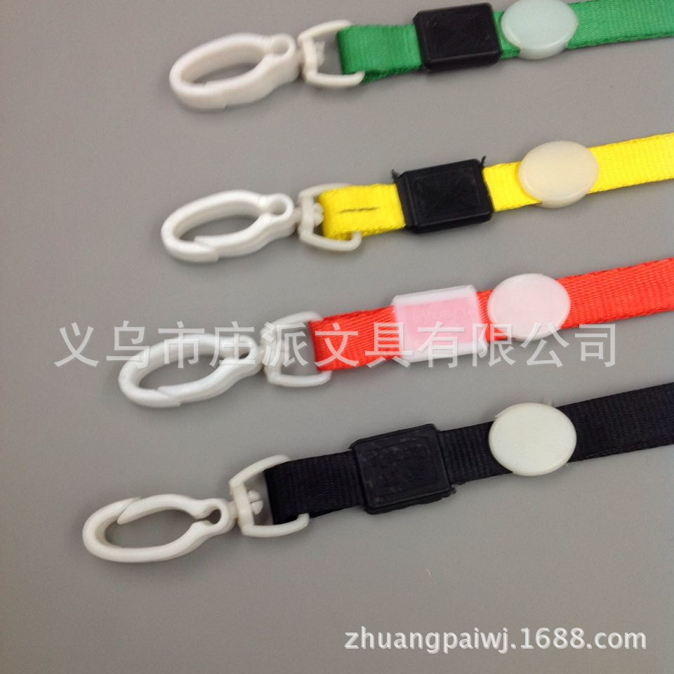 1cm plastic hook ribbon name tag hanging rope, hanging rope, gold thread strap, work ID card sleeve strap, brand rope, name tag rope Specification image