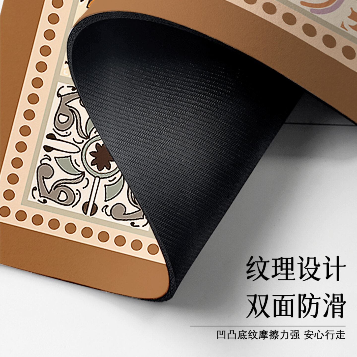 Kitchen-specific floor mat, kitchen mat, household long carpet, oil-absorbing, water-absorbing, no-wash, dirt-resistant, anti-slip, water-absorbing mat for entering the door details Picture