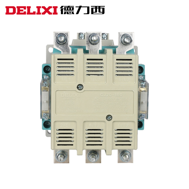 德力西CJ20交流接触器160A低压电器220V三相380V两常开2二常闭36V