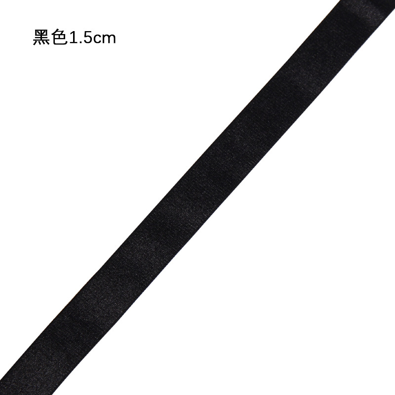 Black and white polyester matte smooth shoulder straps, beautiful back clothing accessories, waist and head ornaments, elastic bands, children's clothes, multi-purpose Application Scenario