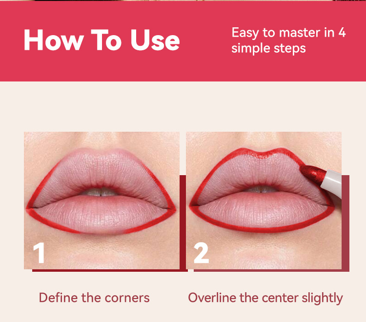 Non-stick cup long-lasting coloring matte lip liner marker pen lipstick liquid set Application Scenario