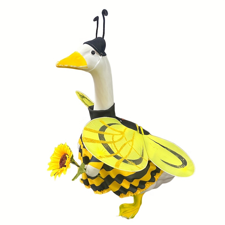 Cross-border Porch Goose Bee Clothing Set 2026 New Style Big White Goose Garden Bee Ladybug Clothing 120g details Picture