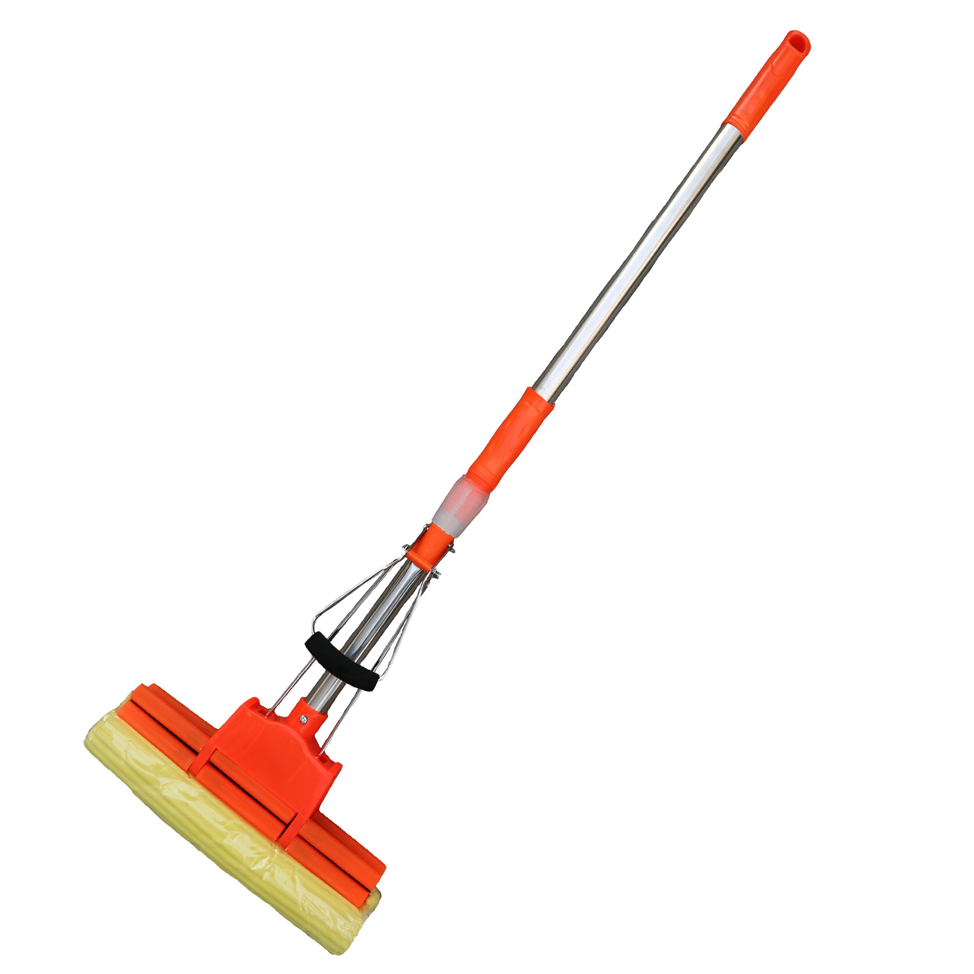 Sponge mop, household mop, hand-washable water-absorbing floor mop, rubber cotton mop, folded water-squeezing mop details Picture