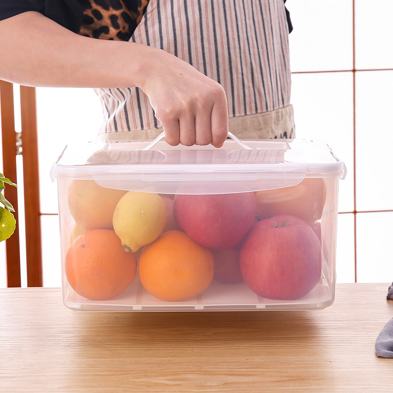 厂家定制日式冰箱保鲜盒微波炉加热长方透明塑料食品级饭盒收纳盒