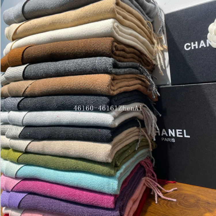 Wholesale of new cross-border export ready-made scarves with color dots and double-sided cashmere, e-commerce live streaming supply chain details Picture
