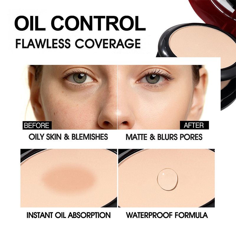 This dual-effect long-lasting mineral setting powder foundation provides concealer and oil control Specification image