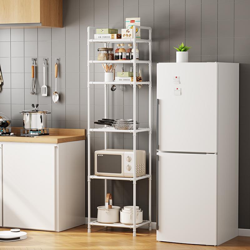 Kitchen storage rack, floor-standing multi-layer micro-wave stove and pot rack, household storage, bathroom storage rack Item Picture