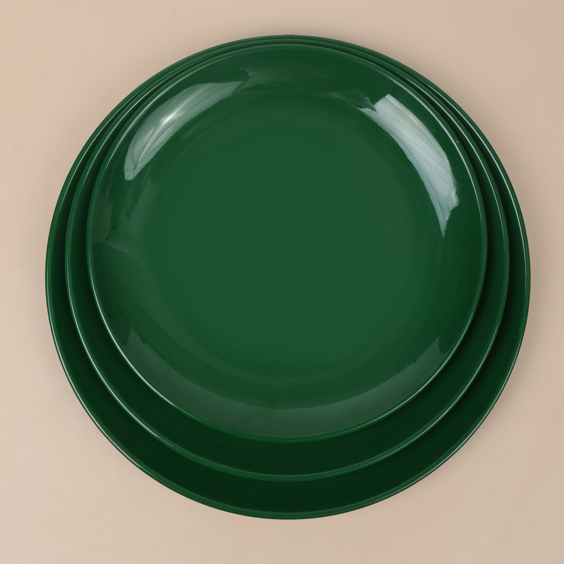 Jianyuan Tableware Factory offers melamine tableware, square trays, Muslim star and moon trays, and gold plates for export Item Picture