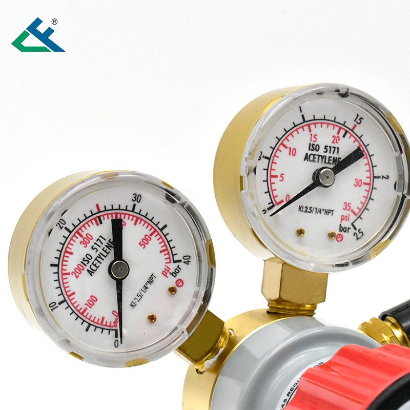 Acetylene ACR-02 industrial pressure reducer, acetylene pressure reducer, gas pressure reducer, pressure reducer manufacturer details Picture
