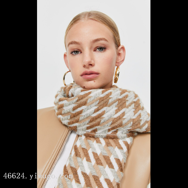 New in-stock cross-border scarves wholesale, e-commerce live streaming supply chain, European and American thousand bird pattern scarves, air conditioner shawls Specification image