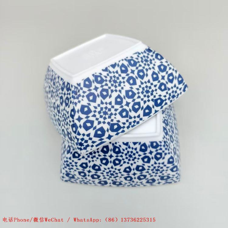Food-grade melamine tableware from the manufacturer, Amazon in stock, anti-drop bowl and plate set wholesale, LOGO production, clearance stock Specification drawing