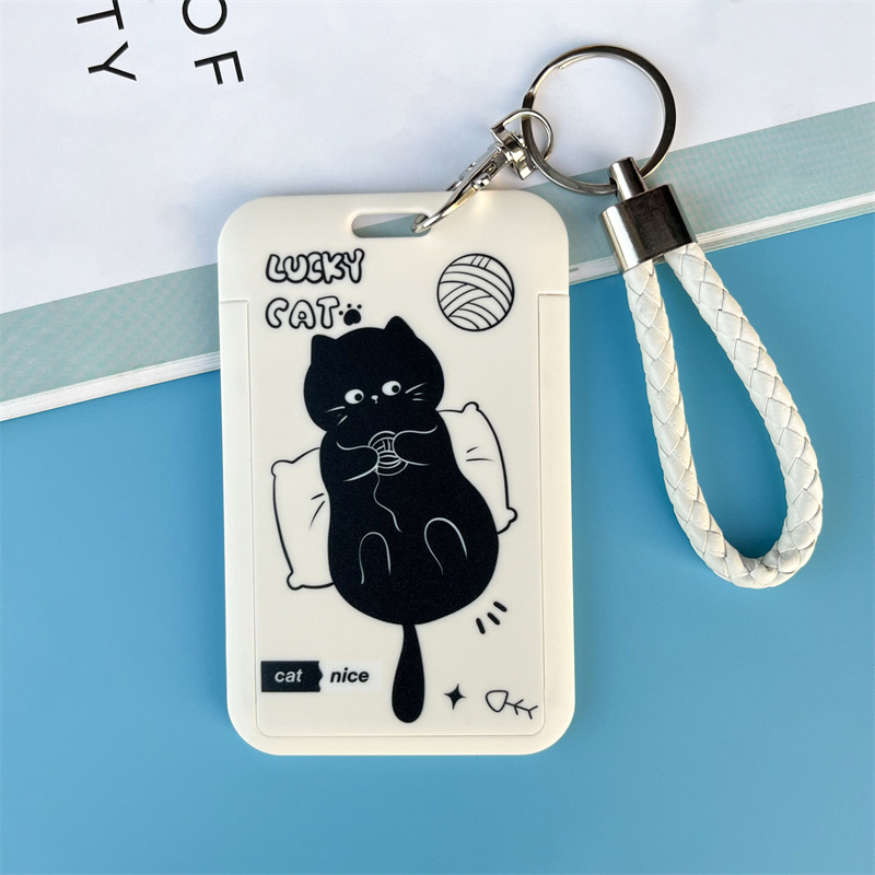 Simple enable card set llavero tarjeta de arroz integral campus control de acceso de autobús etiqueta de feria puerta de dibujos animados con funda protectora Item Picture